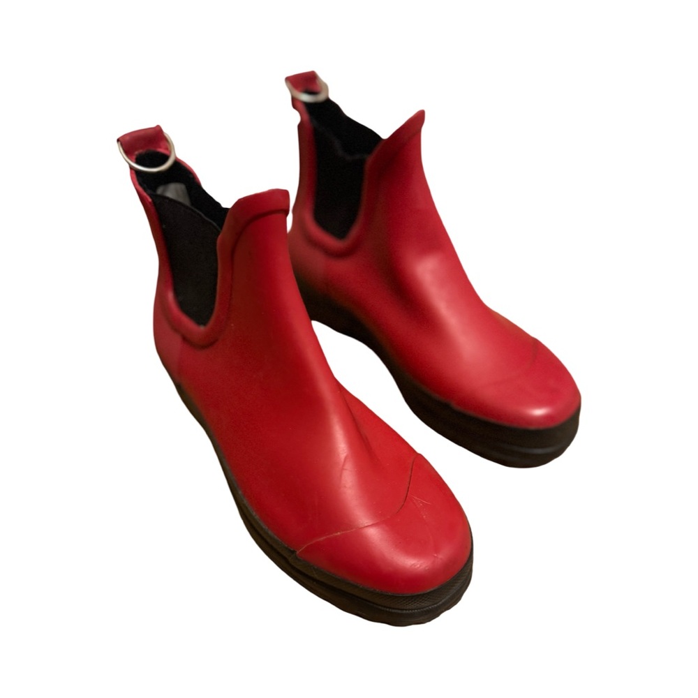 Ilse Jacobsen Red Ankle Boots